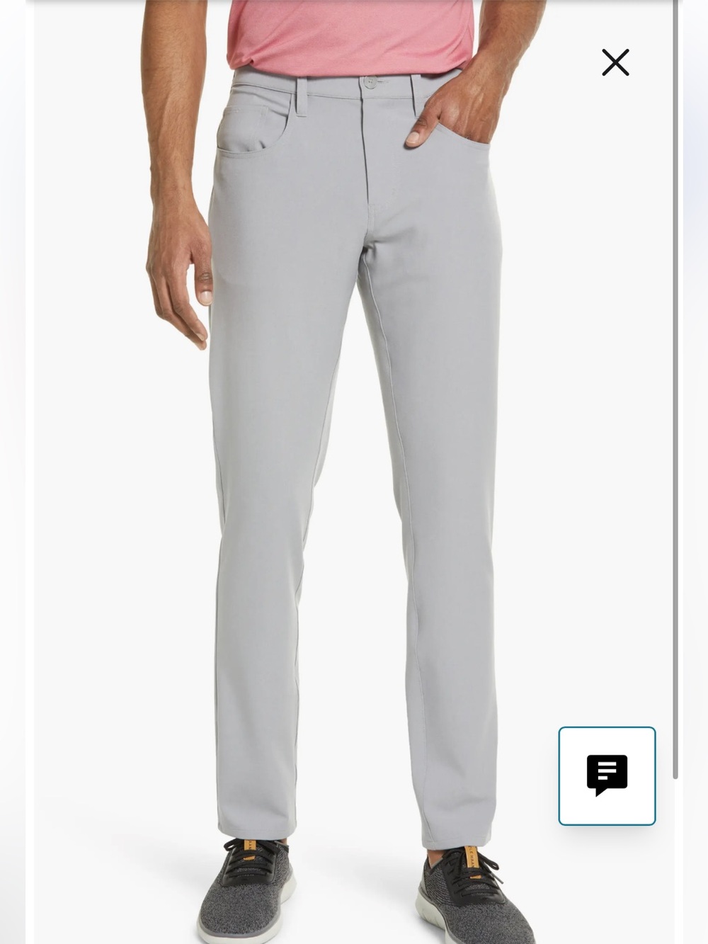 Travis Mathew Open To Close Performance Pants Men’s Heather Sleet Size 36